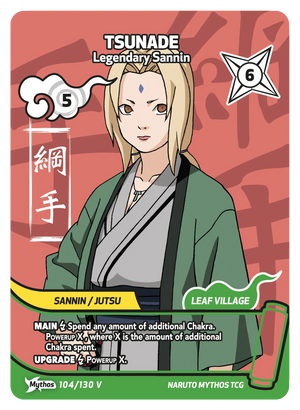 Naruto Mythos TCG - Konoha Shido - Tsunade - (Legendary Sannin) - KS-104-V - Mythos