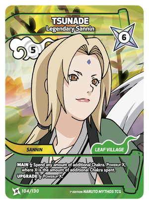 Naruto Mythos TCG - Konoha Shido - Tsunade - (Legendary Sannin) - KS-104 - Rare