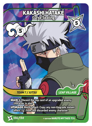 Naruto Mythos TCG - Konoha Shido - Kakashi Hatake - (Curse Sealing) - KS-106 - Rare