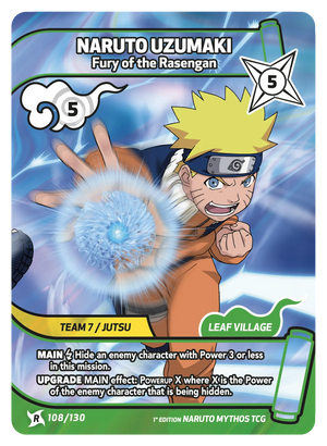 Naruto Mythos TCG - Konoha Shido - Naruto Uzumaki - (Fury of the Rasengan) - KS-108 - Rare