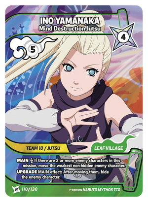 Naruto Mythos TCG - Konoha Shido - Ino Yamanaka - (Mind Destruction Jutsu) - KS-110 - Rare