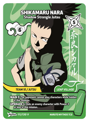 Naruto Mythos TCG - Konoha Shido - Shikamaru Nara - (Shadow Strangle Jutsu) - KS-111-V - Mythos