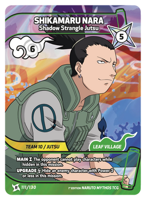 Naruto Mythos TCG - Konoha Shido - Shikamaru Nara - (Shadow Strangle Jutsu) - KS-111 - Rare
