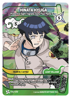 Naruto Mythos TCG - Konoha Shido - Hinata Hyuga - (Protective Eight Trigrams Sixty-Four Palms) - KS-114 - Rare
