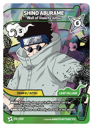 Naruto Mythos TCG - Konoha Shido - Shino Aburame - (Wall of Insects Jutsu) - KS-115 - Rare