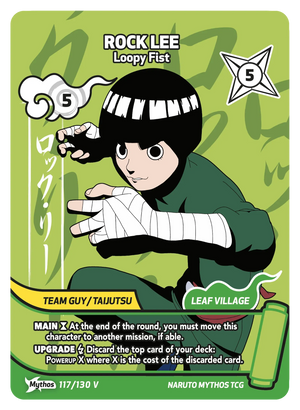 Naruto Mythos TCG - Konoha Shido - Rock Lee - (Loopy Fist) - KS-117-V - Mythos