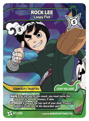 Naruto Mythos TCG - Konoha Shido - Rock Lee - (Loopy Fist) - KS-117 - Rare
