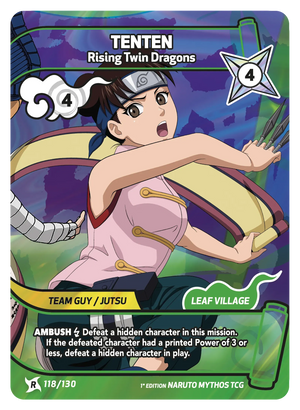 Naruto Mythos TCG - Konoha Shido - Tenten - (Rising Twin Dragons) - KS-118 - Rare