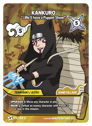 Naruto Mythos TCG - Konoha Shido - Kankuro - (...We'll have a Puppet Show!) - KS-119-A - Art Rare