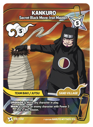 Naruto Mythos TCG - Konoha Shido - Kankuro - (Secret Black Move: Iron Maiden) - KS-119 - Rare