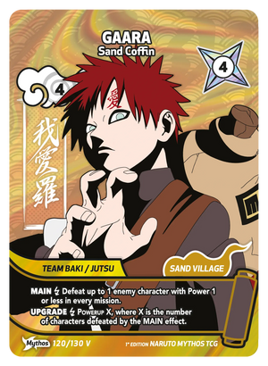Naruto Mythos TCG - Konoha Shido - Gaara - (Sand Coffin) - KS-120-V - Mythos