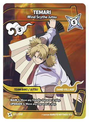 Naruto Mythos TCG - Konoha Shido - Temari - (Wind Scythe Jutsu) - KS-121 - Rare