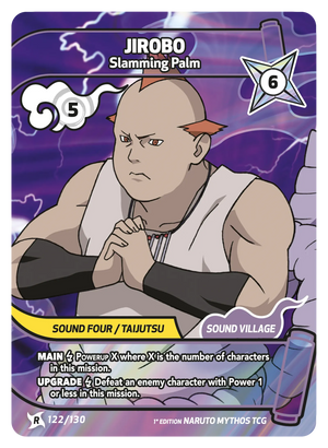 Naruto Mythos TCG - Konoha Shido - Jirobo - (Slamming Palm) - KS-122 - Rare