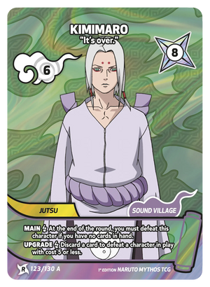 Naruto Mythos TCG - Konoha Shido - Kimimaro - (It's over.) - KS-123-A - Art Rare
