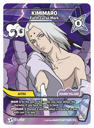 Naruto Mythos TCG - Konoha Shido - Kimimaro - (Earth Curse Mark) - KS-123 - Rare
