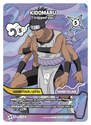 Naruto Mythos TCG - Konoha Shido - Kidomaru - (I trapped you.) - KS-124-A - Art Rare