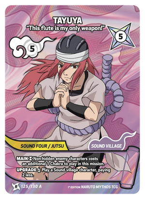 Naruto Mythos TCG - Konoha Shido - Tayuya - (This flute is my only weapon!) - KS-125-A - Art Rare