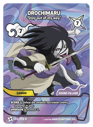 Naruto Mythos TCG - Konoha Shido - Orochimaru - (Stay out of my way.) - KS-126 - Rare