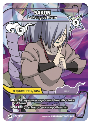 Naruto Mythos TCG - Konoha Shido - Sakon - (Fists Barrage) - KS-127 - Rare