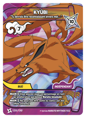 Naruto Mythos TCG - Konoha Shido - Nine-Tailed Fox - (You better be grateful to me...) - KS-129 - Rare