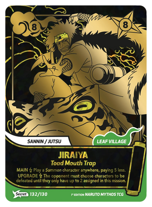 Naruto Mythos TCG - Konoha Shido - Jiraiya - (Toad Mouth Trap) - KS-132 - Secret