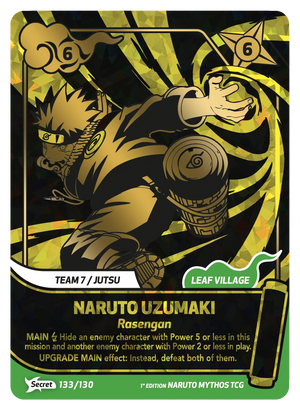 Naruto Mythos TCG - Konoha Shido - Naruto Uzumaki - (Rasengan) - KS-133 - Secret