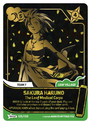 Naruto Mythos TCG - Konoha Shido - Sakura Haruno - (The Leaf Medical Corps) - KS-135-SV - Secret