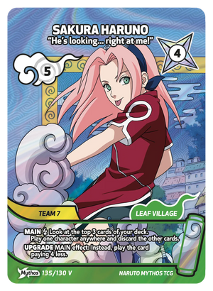 Naruto Mythos TCG - Konoha Shido - Sakura Haruno - (He's looking... right at me!) - KS-135-V - Mythos