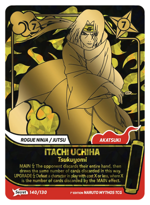 Naruto Mythos TCG - Konoha Shido - Itachi Uchiha - (Tsukuyomi) - KS-140 - Secret