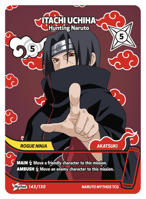 Naruto Mythos TCG - Konoha Shido - Itachi Uchiha - (Hunting Naruto) - KS-143 - Mythos