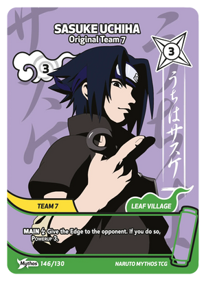 Naruto Mythos TCG - Konoha Shido - Sasuke Uchiha - (Original Team 7) - KS-146 - Mythos