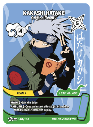 Naruto Mythos TCG - Konoha Shido - Kakashi Hatake - (Original Team 7) - KS-148 - Mythos