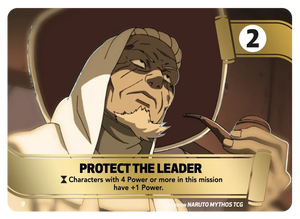 Naruto Mythos TCG - Konoha Shido - Protect the Leader - KS-M09 - Common