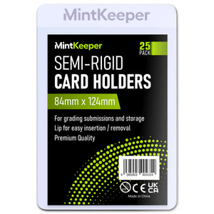 MintKeeper - Semi Rigid Card Holders - Card Saver (25 in a pack)