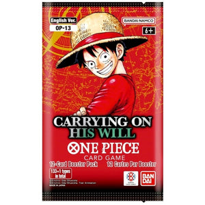 One Piece TCG - Carrying On His Will (OP-13) - Booster Pack