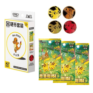 Pokémon TCG - Simplified Chinese 151 - V4 Coin Box (3 Slim Packs)
