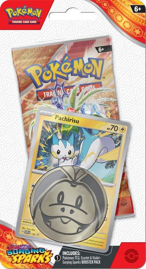 Pokémon TCG - Scarlet and Violet Surging Sparks 1 Pack Checklane Blister Pachirisu