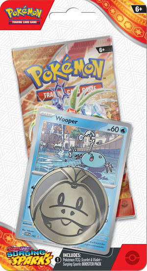 Pokémon TCG - Scarlet and Violet Surging Sparks 1 Pack Checklane Blister Wooper
