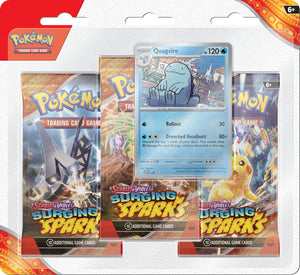 Pokémon TCG - Scarlet and Violet Surging Sparks 3 Pack Blister Quagsire