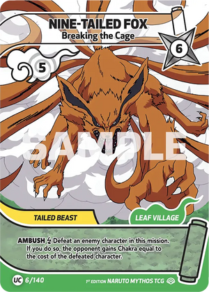 Naruto Mythos TCG - Shinobi Shiren - Nine-tailed Fox - (Breaking the Cage) - SS-006-UC - Uncommon