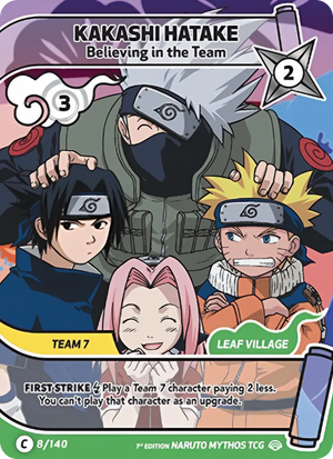 Naruto Mythos TCG - Shinobi Shiren - Kakashi Hatake - (Believing in the Team) - SS-008-C - Common