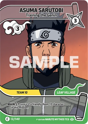 Naruto Mythos TCG - Shinobi Shiren - Asuma Sarutobi - (Training the Genin) - SS-012-C - Common