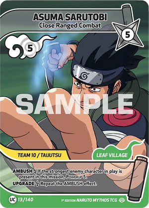 Naruto Mythos TCG - Shinobi Shiren - Asuma Sarutobi - (Close Ranged Combat) - SS-013-UC - Uncommon