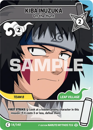 Naruto Mythos TCG - Shinobi Shiren - Kiba Inuzuka - (On the Hunt) - SS-014-C - Common