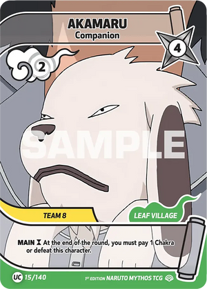 Naruto Mythos TCG - Shinobi Shiren - Akamaru - (Companion) - SS-015-UC - Uncommon