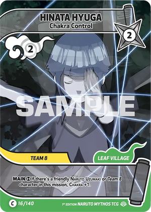 Naruto Mythos TCG - Shinobi Shiren - Hinata Hyuga - (Chakra Control) - SS-016-C - Common