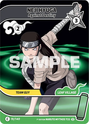 Naruto Mythos TCG - Shinobi Shiren - Neji Hyuga - (Against Destiny) - SS-019-C - Common