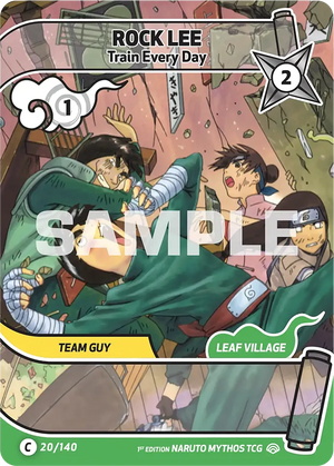 Naruto Mythos TCG - Shinobi Shiren - Rock Lee - (Train Every Day) - SS-020-C - Common