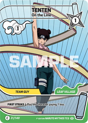 Naruto Mythos TCG - Shinobi Shiren - Tenten - (On the Line) - SS-021-C - Common