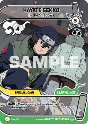 Naruto Mythos TCG - Shinobi Shiren - Hayate Gekko - (In the Shadows) - SS-025-C - Common
